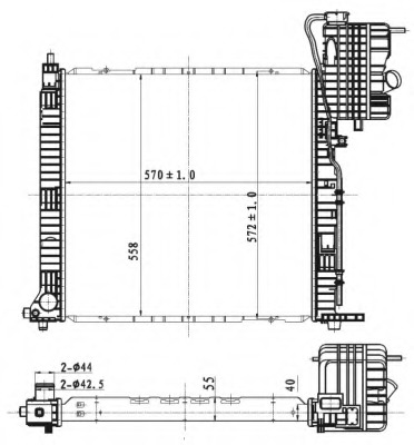 Radiator racire motor