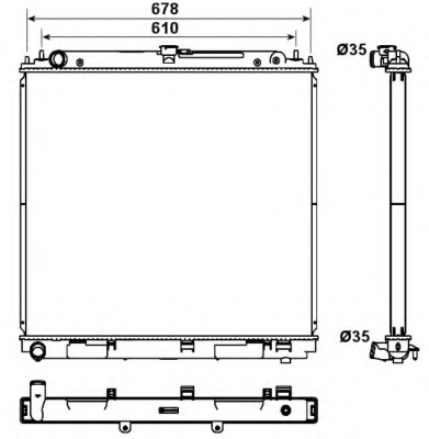 Radiator racire motor