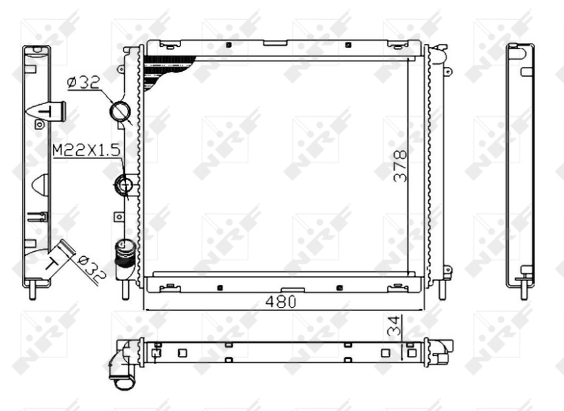 Radiator racire motor