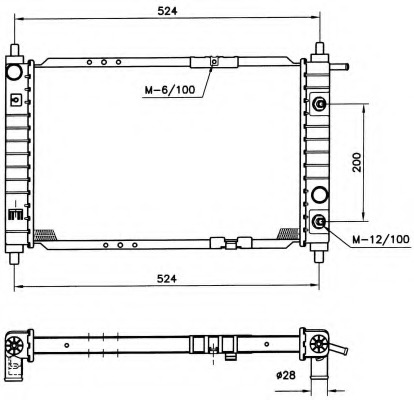 Radiator racire motor