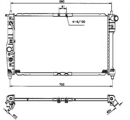 Radiator racire motor