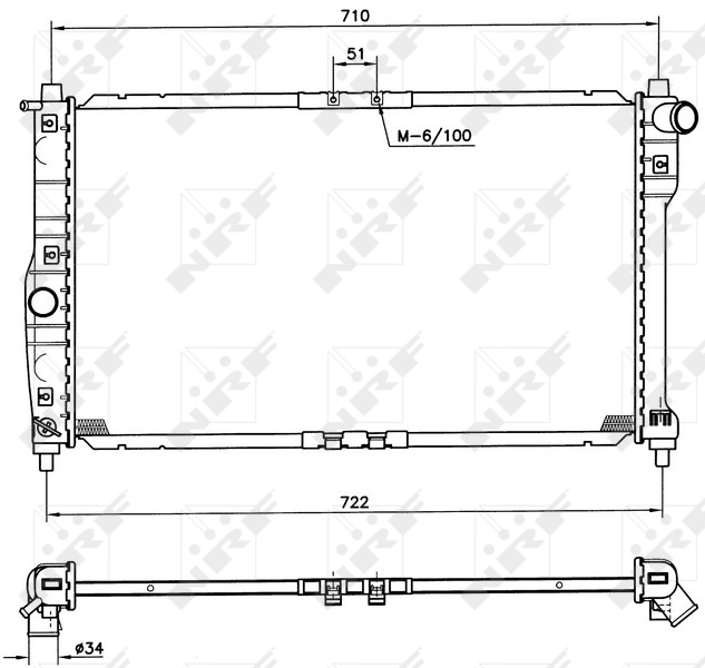 Radiator racire motor