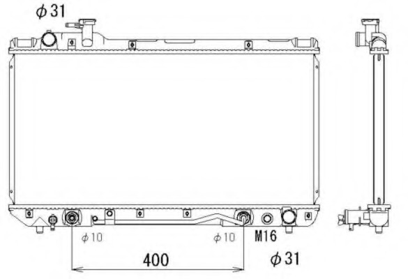 Radiator racire motor