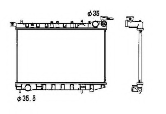 Radiator racire motor