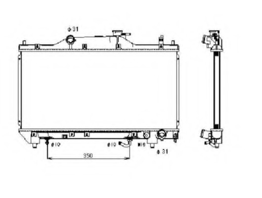 Radiator racire motor