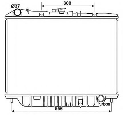 Radiator racire motor