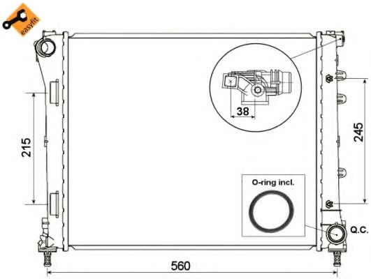 Radiator racire motor