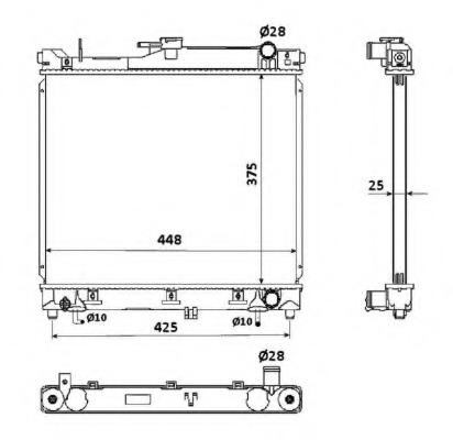 Radiator racire motor