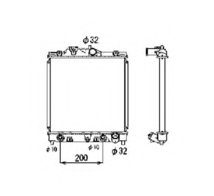 Radiator racire motor