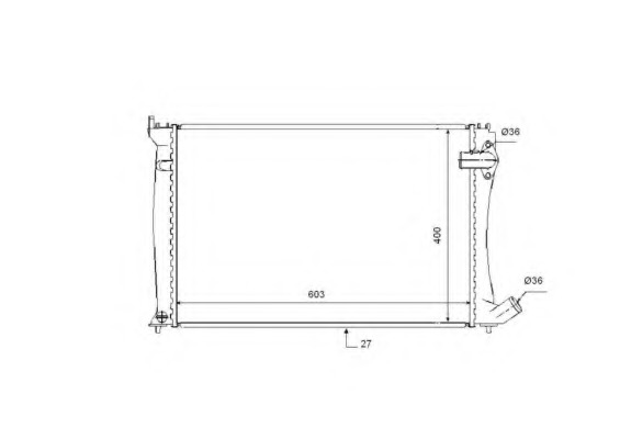 Radiator racire motor