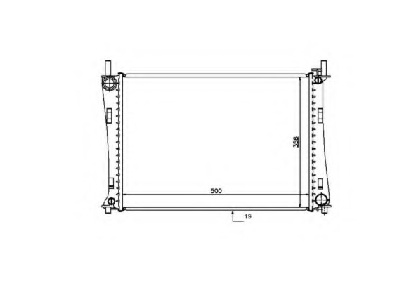 Radiator racire motor