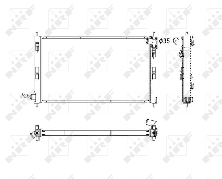 Radiator racire motor