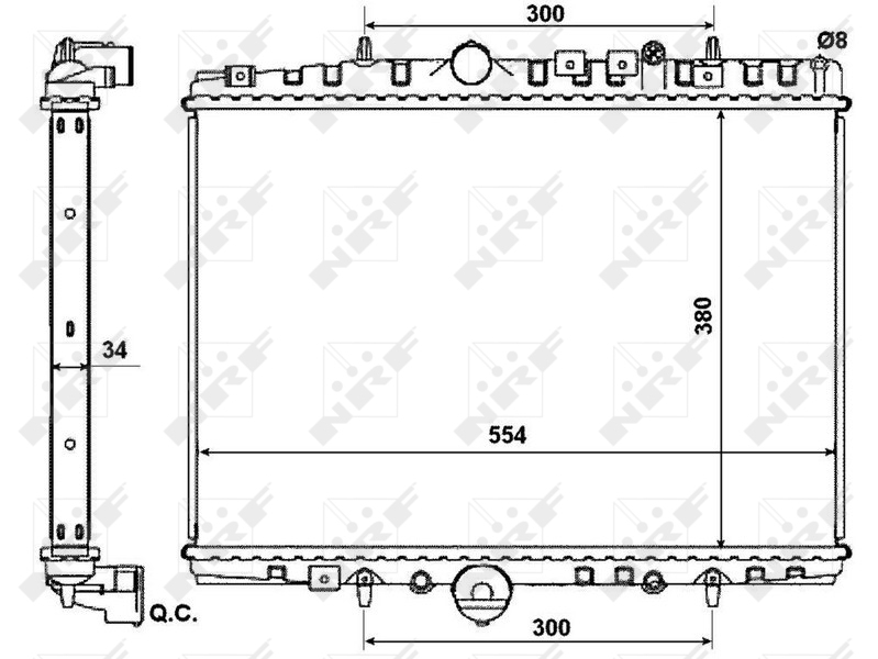 Radiator racire motor