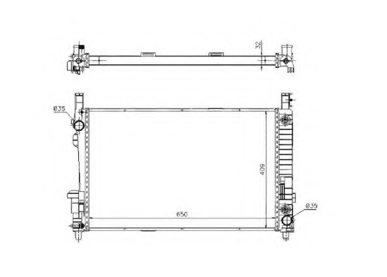 Radiator racire motor