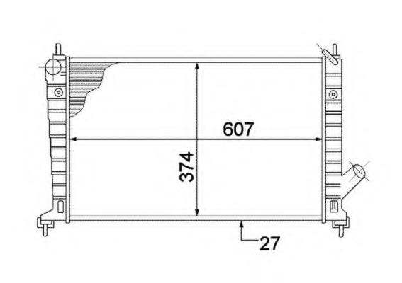 Radiator racire motor