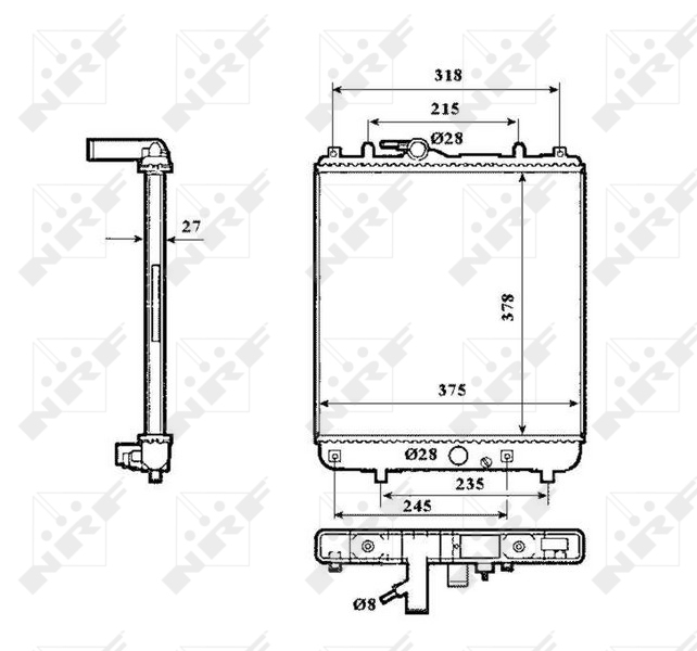 Radiator racire motor