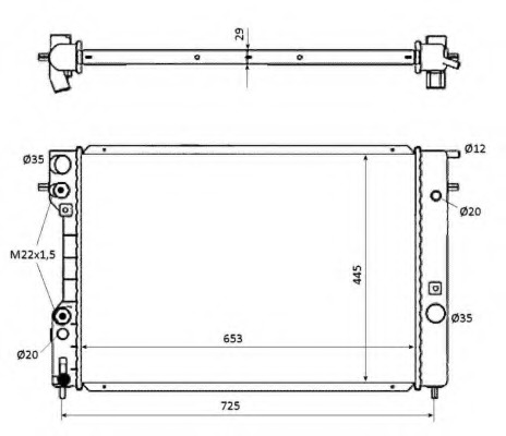 Radiator racire motor