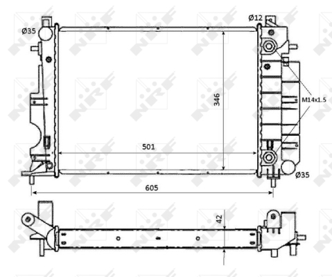 Radiator racire motor