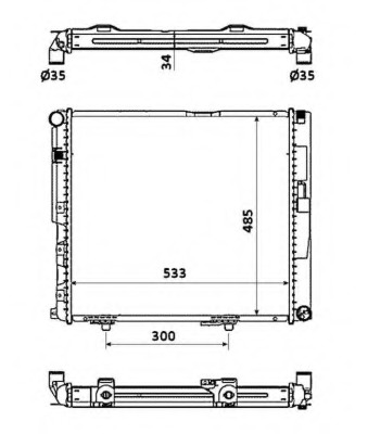 Radiator racire motor