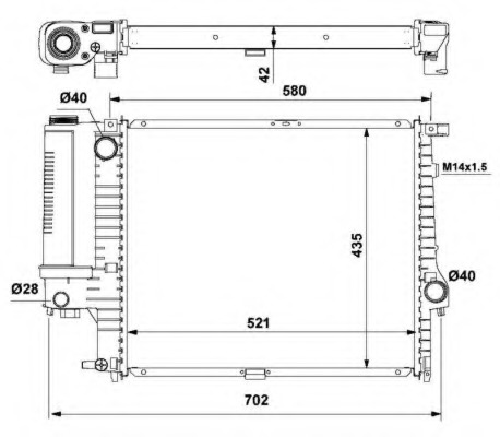 Radiator racire motor