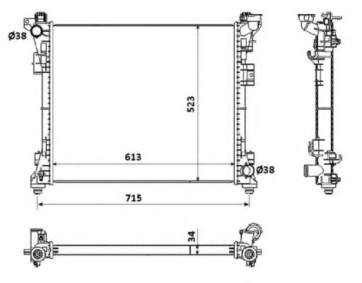 Radiator racire motor