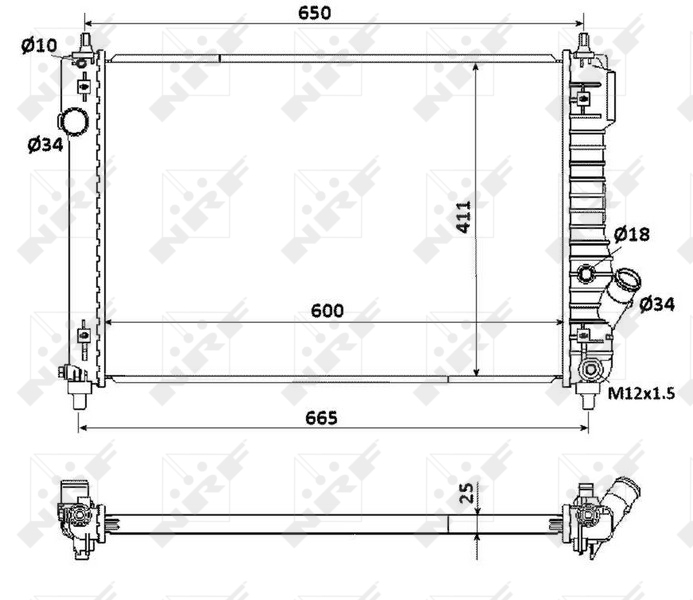 Radiator racire motor