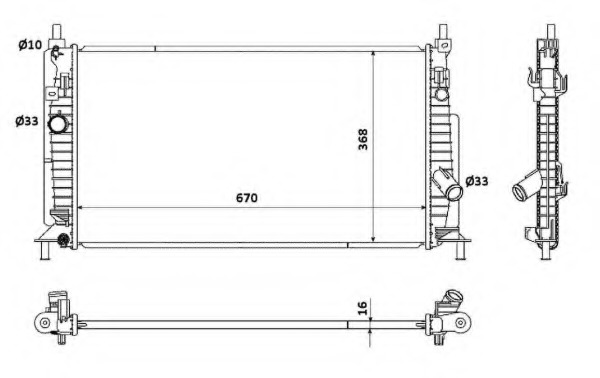 Radiator racire motor