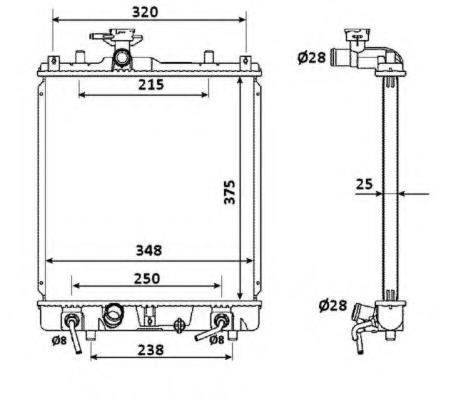 Radiator racire motor