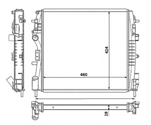 Radiator racire motor