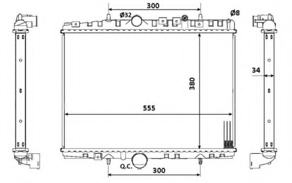 Radiator racire motor