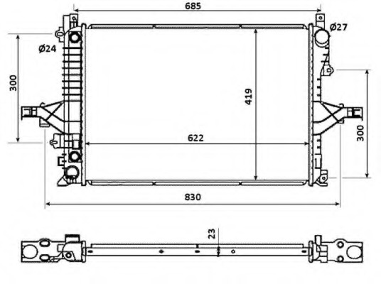 Radiator racire motor