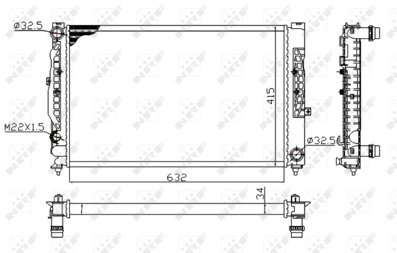 Radiator racire motor