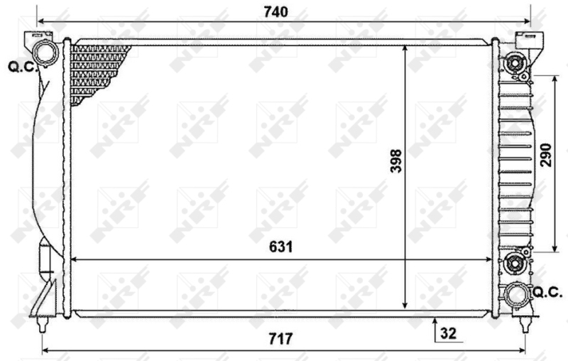 Radiator racire motor