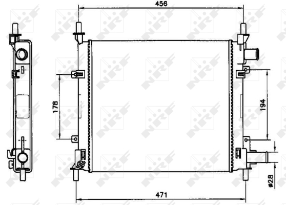 Radiator racire motor