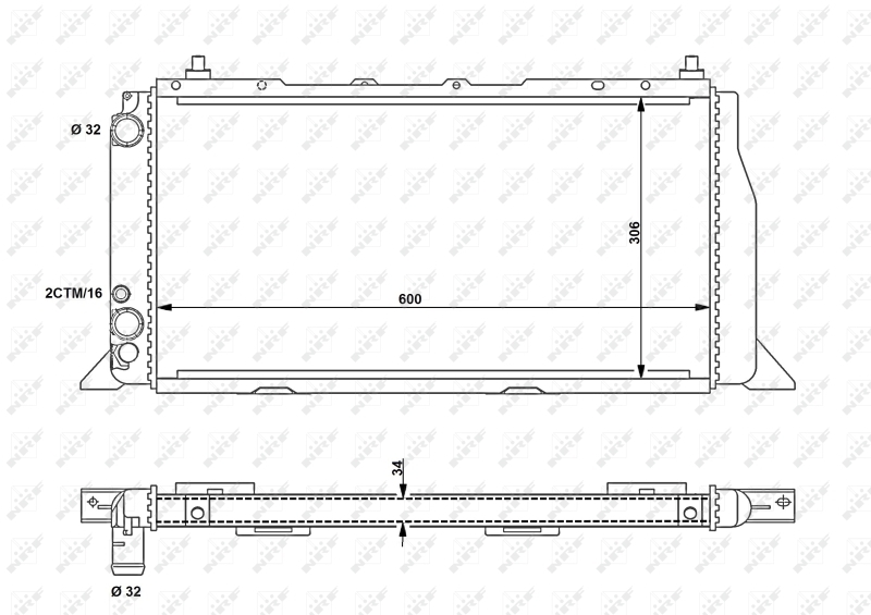 Radiator racire motor