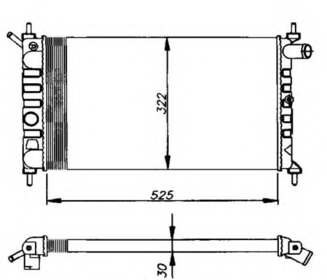 Radiator racire motor