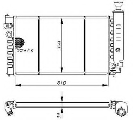 Radiator racire motor