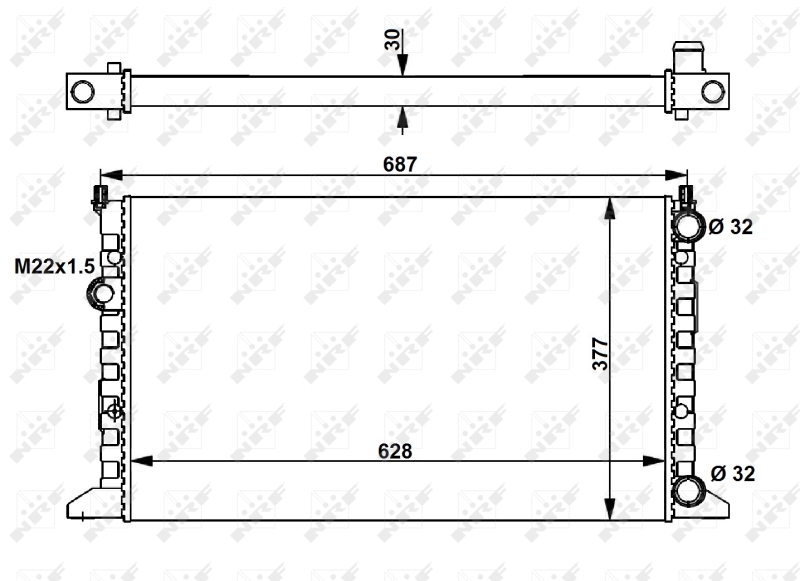 Radiator racire motor