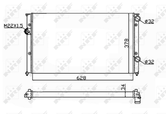 Radiator racire motor