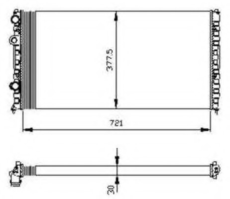 Radiator racire motor