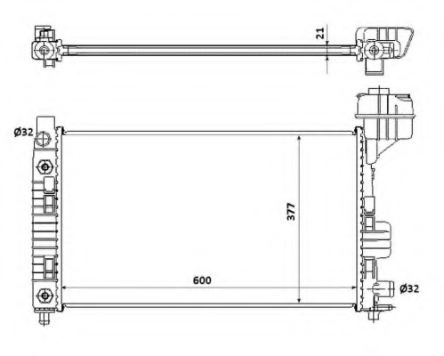 Radiator racire motor