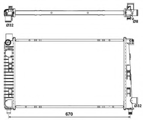 Radiator racire motor