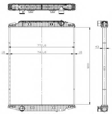 Radiator racire motor