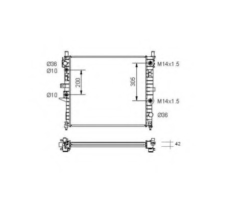 Radiator racire motor