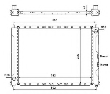 Radiator racire motor