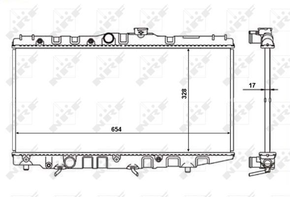 Radiator racire motor