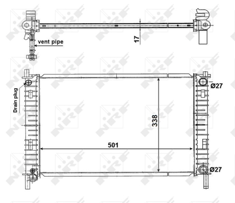 Radiator racire motor