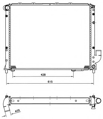 Radiator racire motor