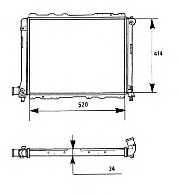 Radiator racire motor