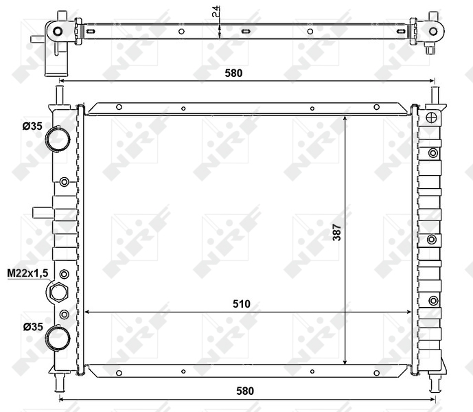 Radiator racire motor